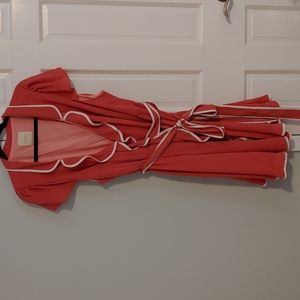 Modcloth wrap dress. 2X, salmon pink